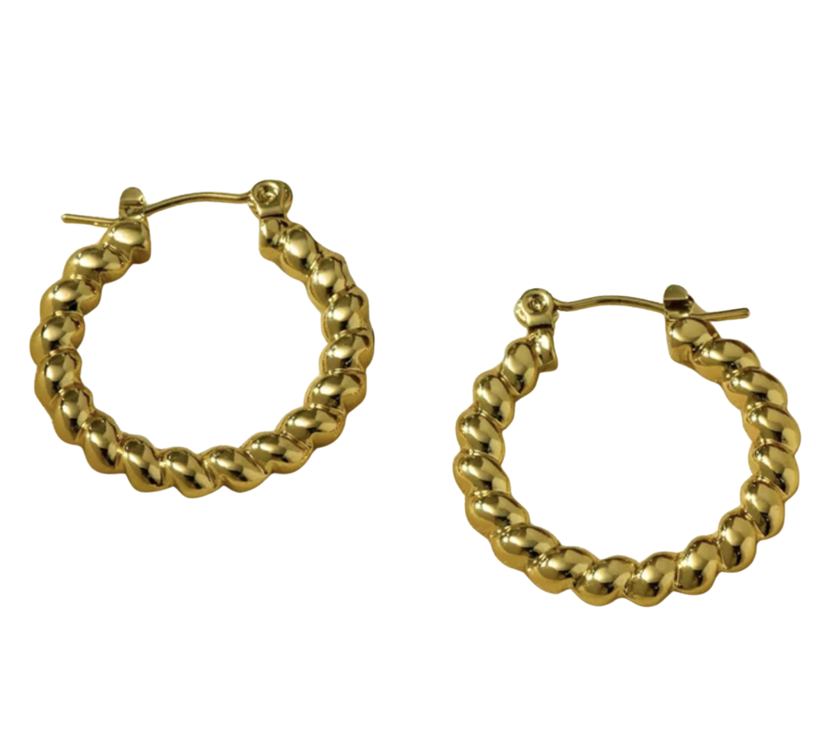 Boucles d'oreilles, Créole Tressée